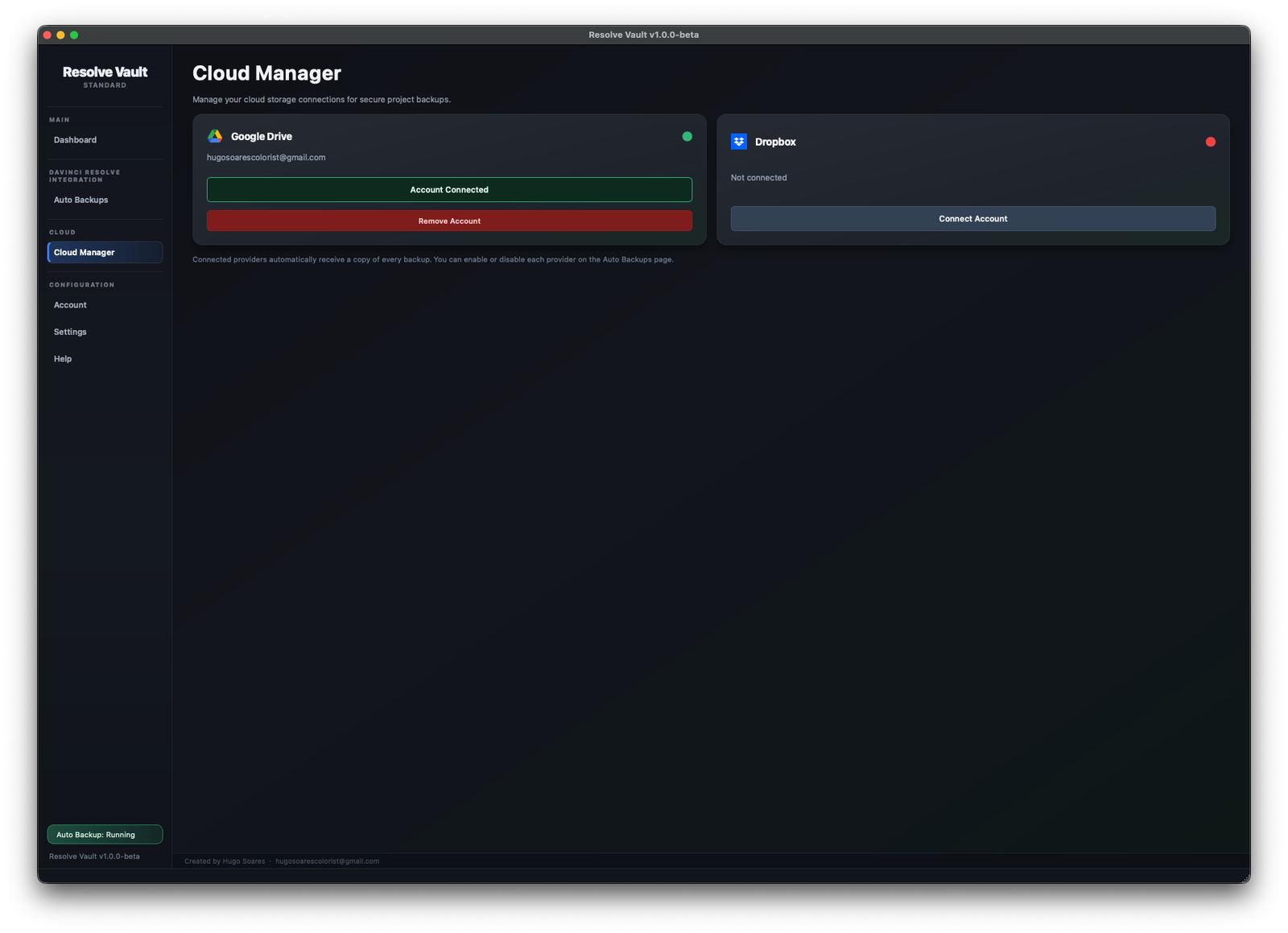 Automated cloud sync